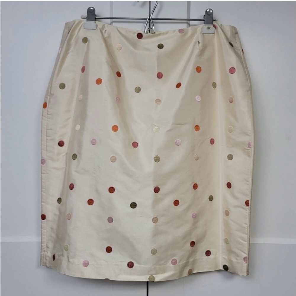 🌹 SALE! NWT TALBOTS CLASSY SILK 2 PIECE POLKA DOT SUIT WEAR SEPARATELY $228 - Picture 2 of 8